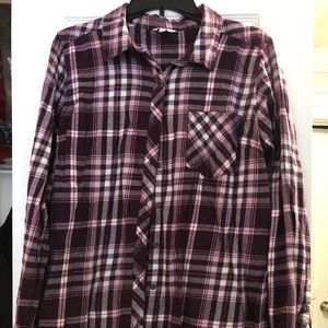 Ladies Sonoma Purple Flannel Shirt